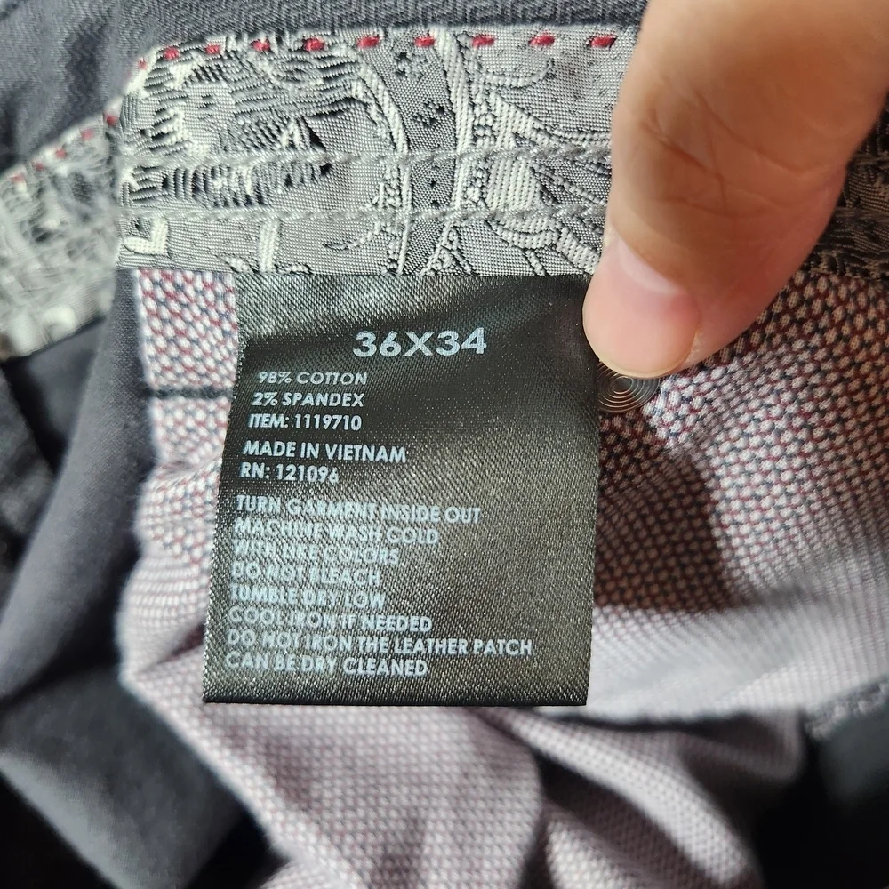 English Laundry Mens 36x34 Dark Gray Black Straight-Leg Jeans